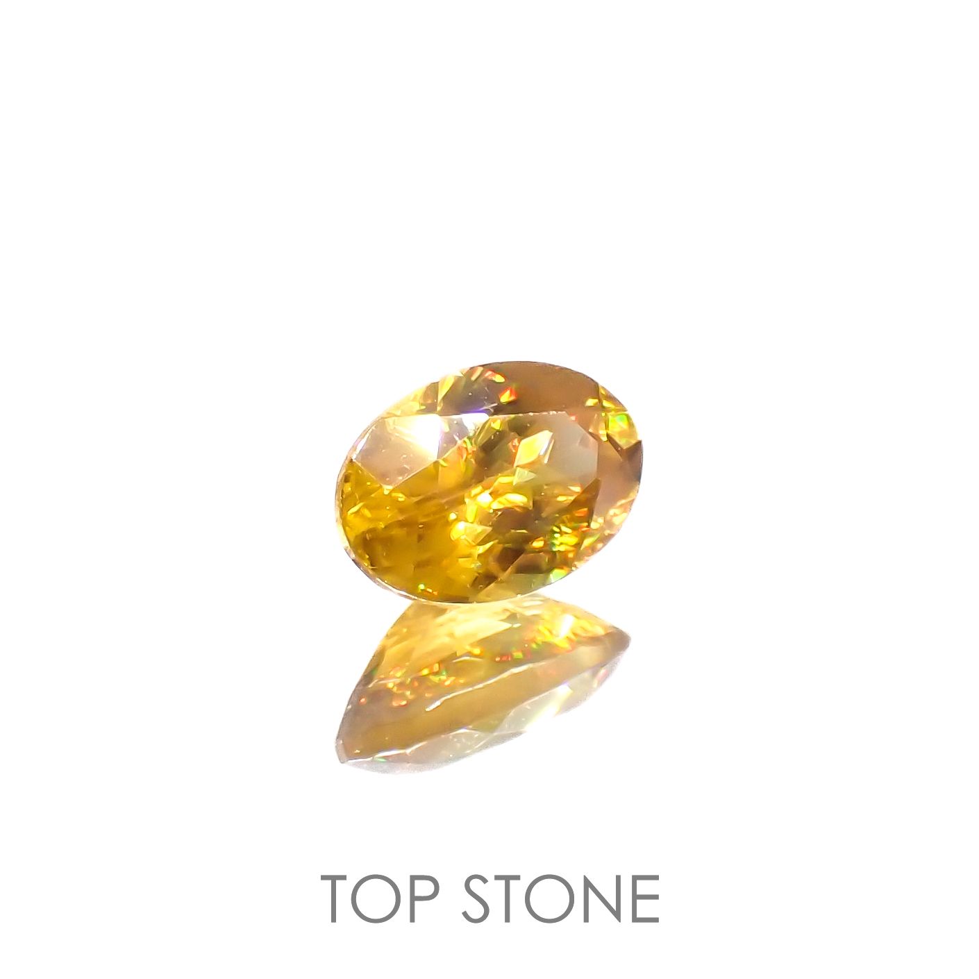 ゴールデンスフェーン(宝石名スフェーン)ナミビア産 0.56ct 識別済[220616573]6x4.1mm前後
