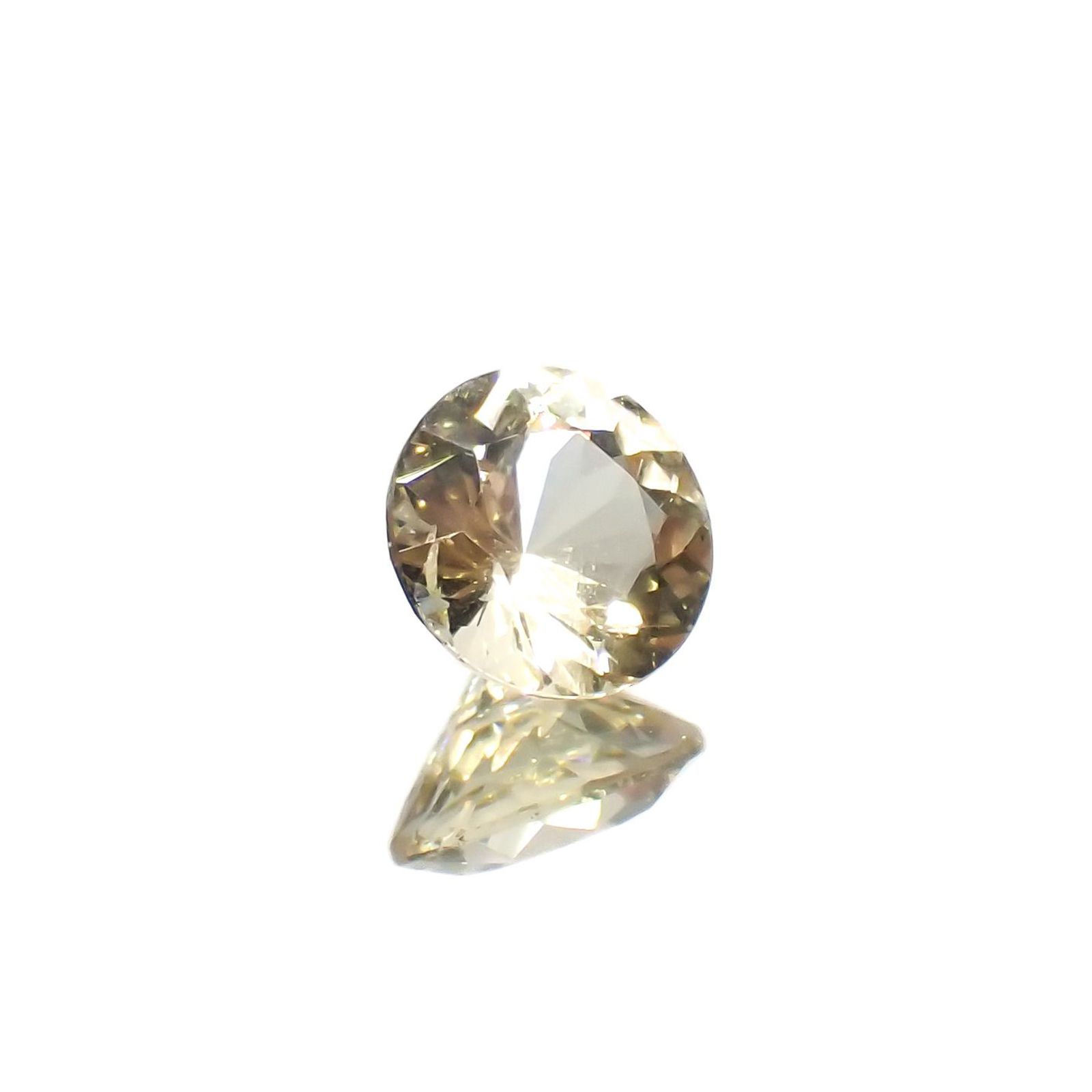 イエローダンビュライト(宝石名イエロー・ダンブライト)タンザニア産 0.25ct 識別済[220918007]4.1x4.1mm前後