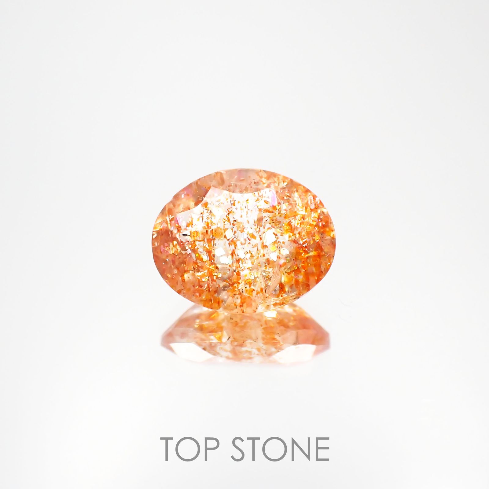 イリュージョンサンストーン インド産 2.15ct[221219256]9.9x8mm前後