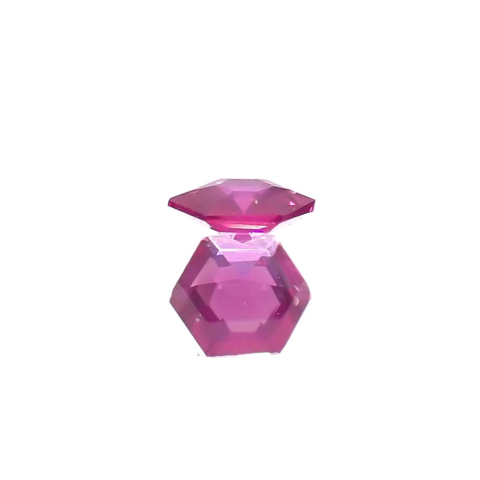 ◇ヘキサゴンカット◇ルビー 非加熱 モザンビーク産 0.11ct / 3x3mm前後 [240427102]