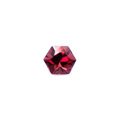 ◇ヘキサゴンカット◇レッドジルコン(宝石名ジルコン)スリランカ/カンボジア産 識別済 0.74ct / 4.7x4.7mm前後 [260732557]