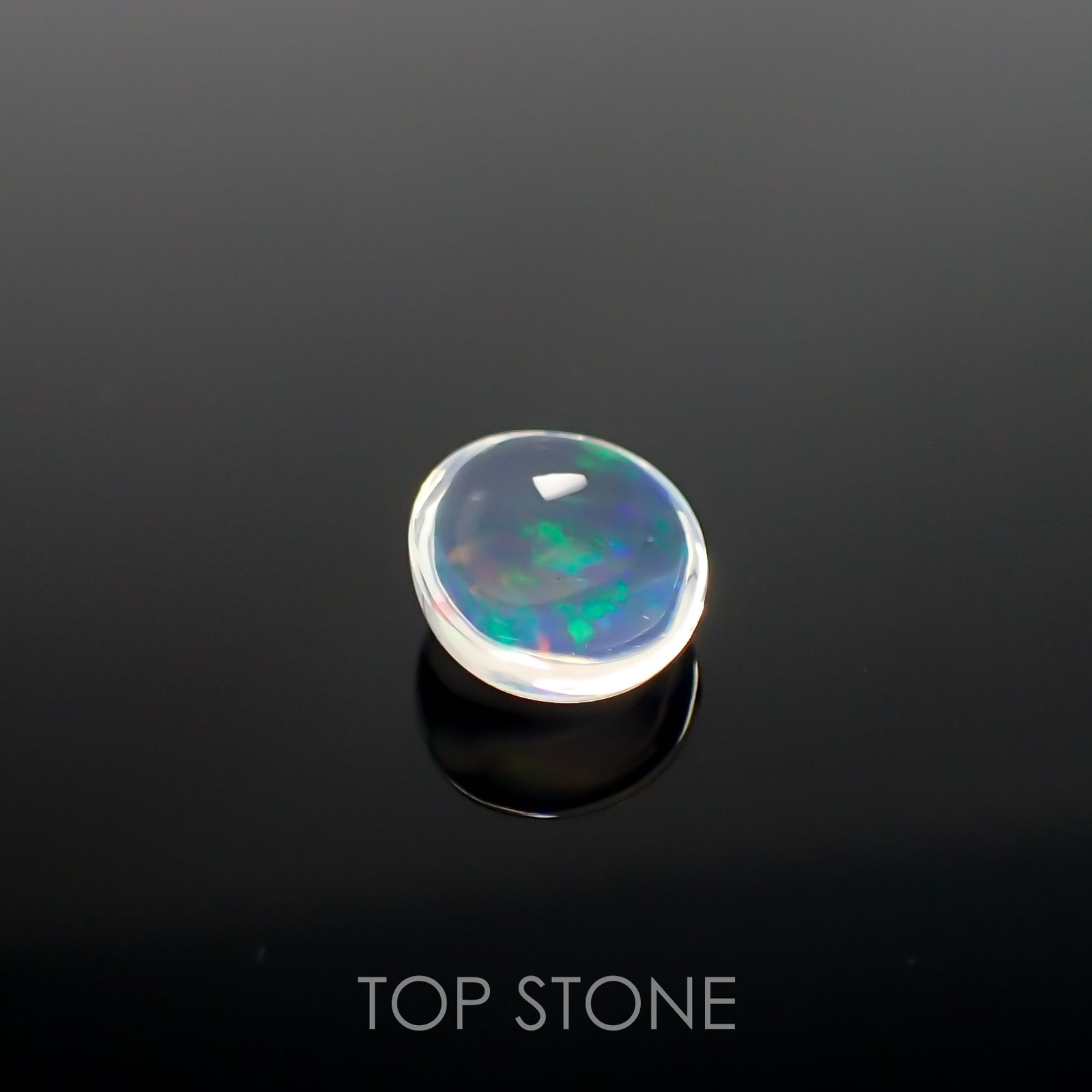 ウォーターオパール(宝石名ウォーター・オパール) メキシコ産 1.412ct ソ付(彩珠)[210712130]10.3×7.7mm前後