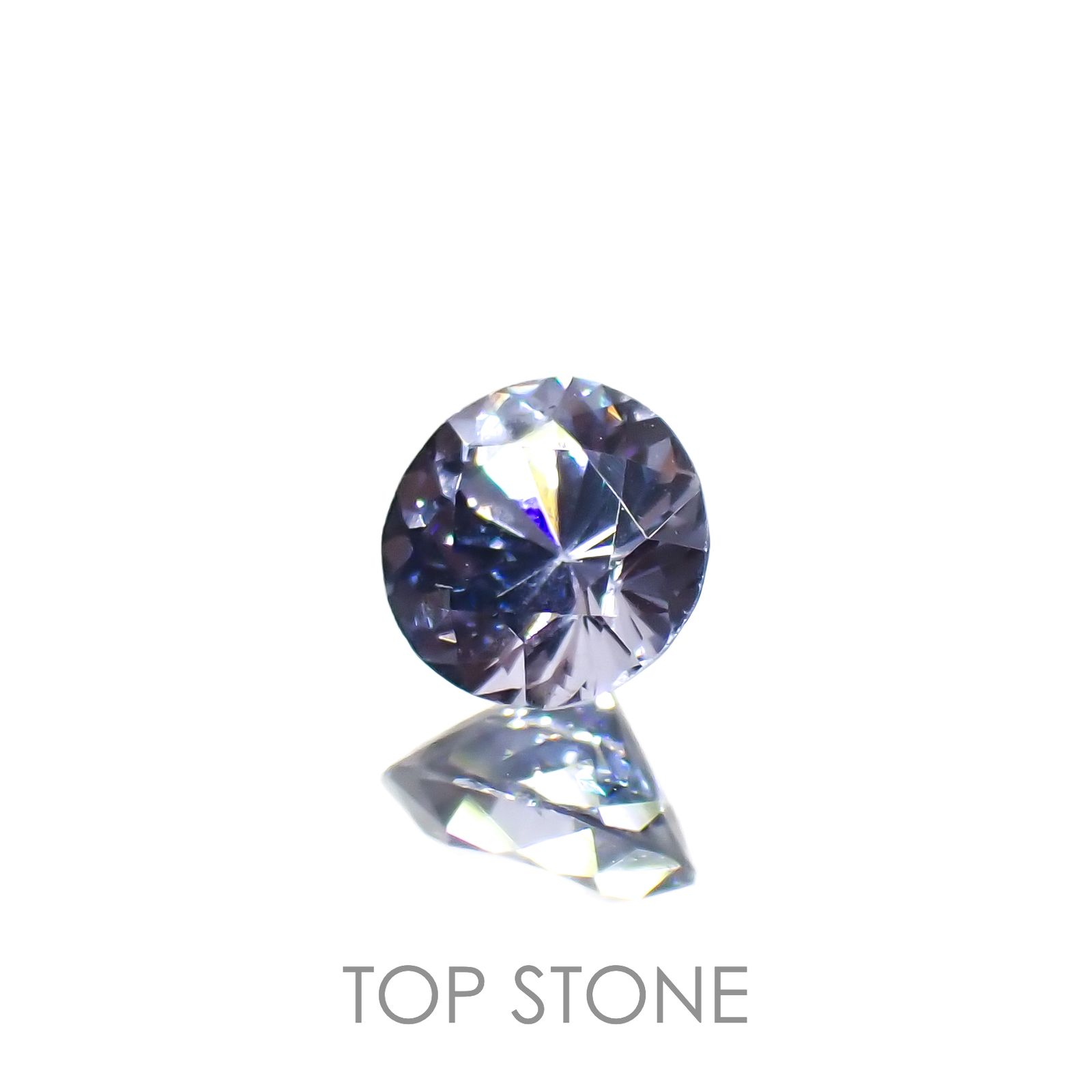 グレイッシュブルースピネル(宝石名スピネル)ビルマ/マダガスカル産 0.26ct 識別済[221219505]3.9x3.8mm前後