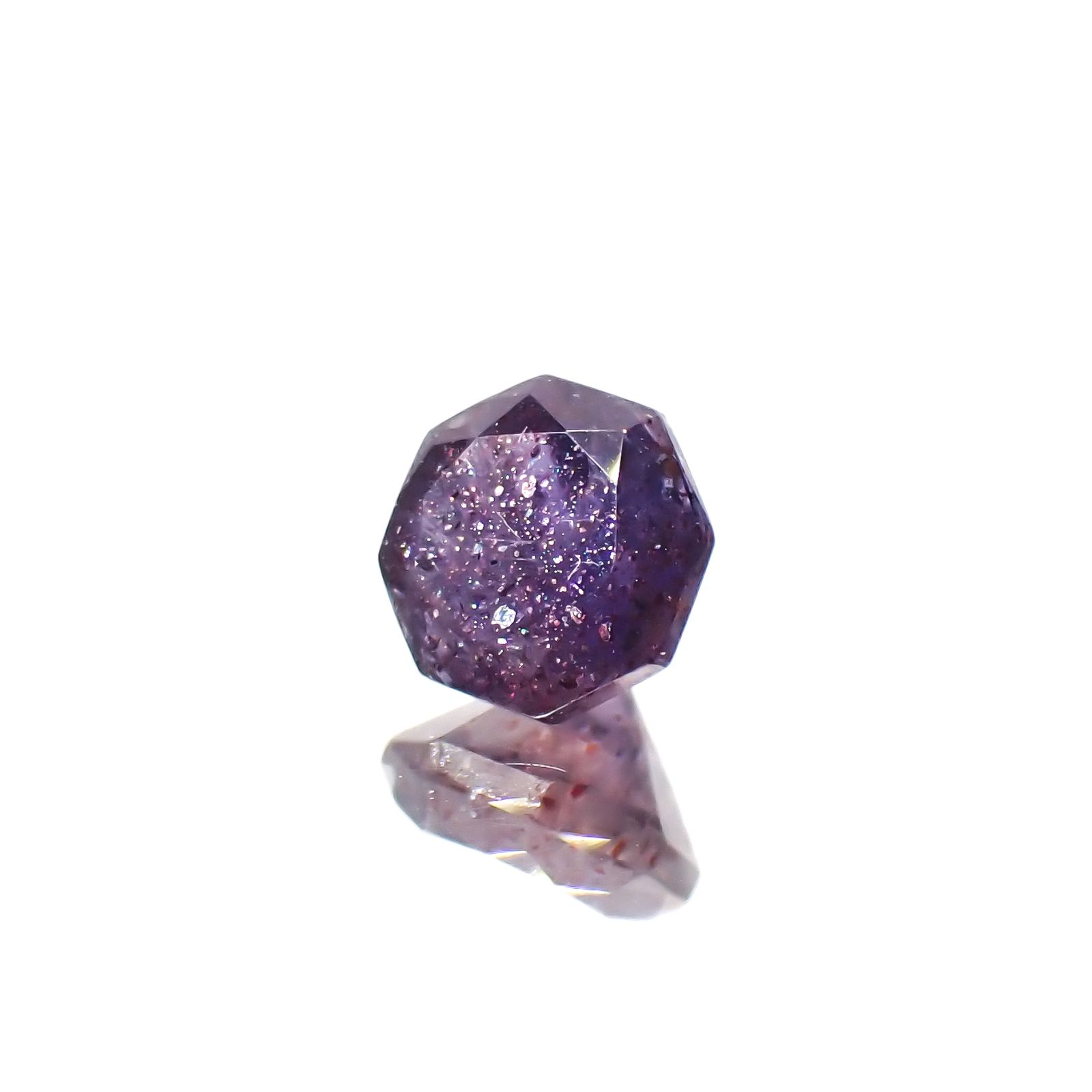 ◇オクタゴンカット◇ブラッドショットアイオライト インド産 0.55ct[230320945]5x5mm前後