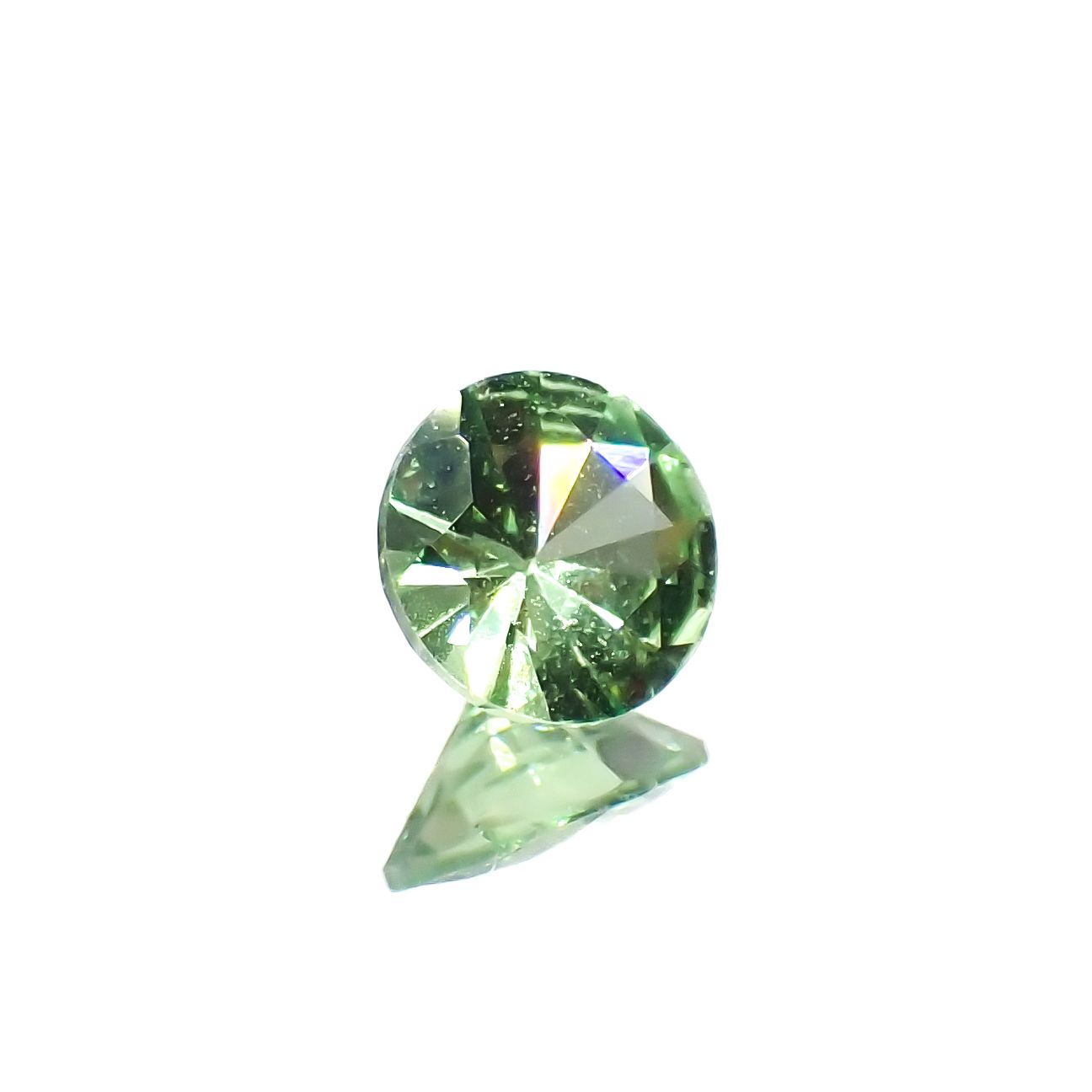ミントガーネット(宝石名ガーネット)タンザニア産 0.29ct 識別済[230823065]4.3x4.3mm前後