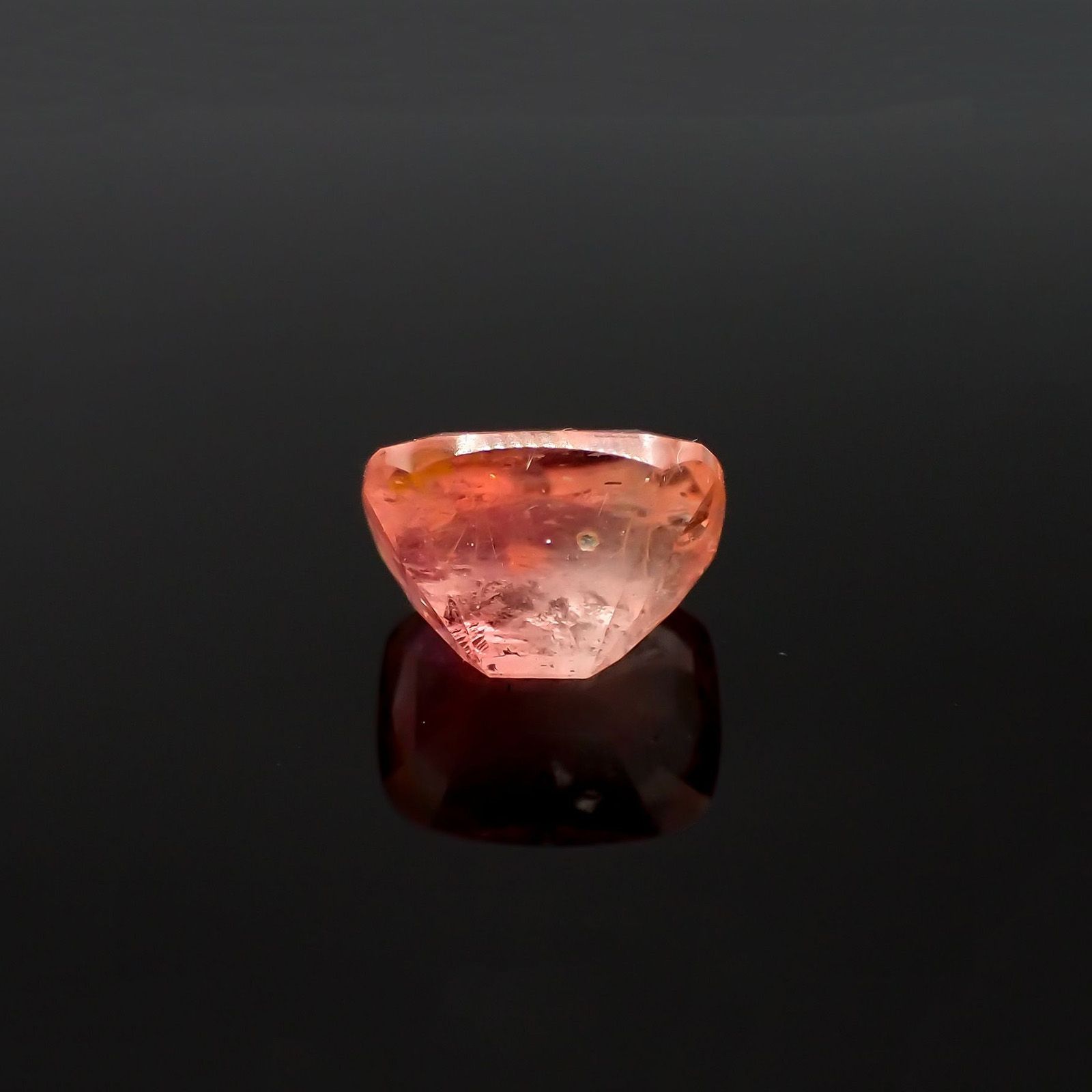 バイカラーピンクユークレース(宝石名バイカラー・ユークレース)ブラジル産 日独鑑付 3.245ct / 9.6x7.1mm前後 [220918078]