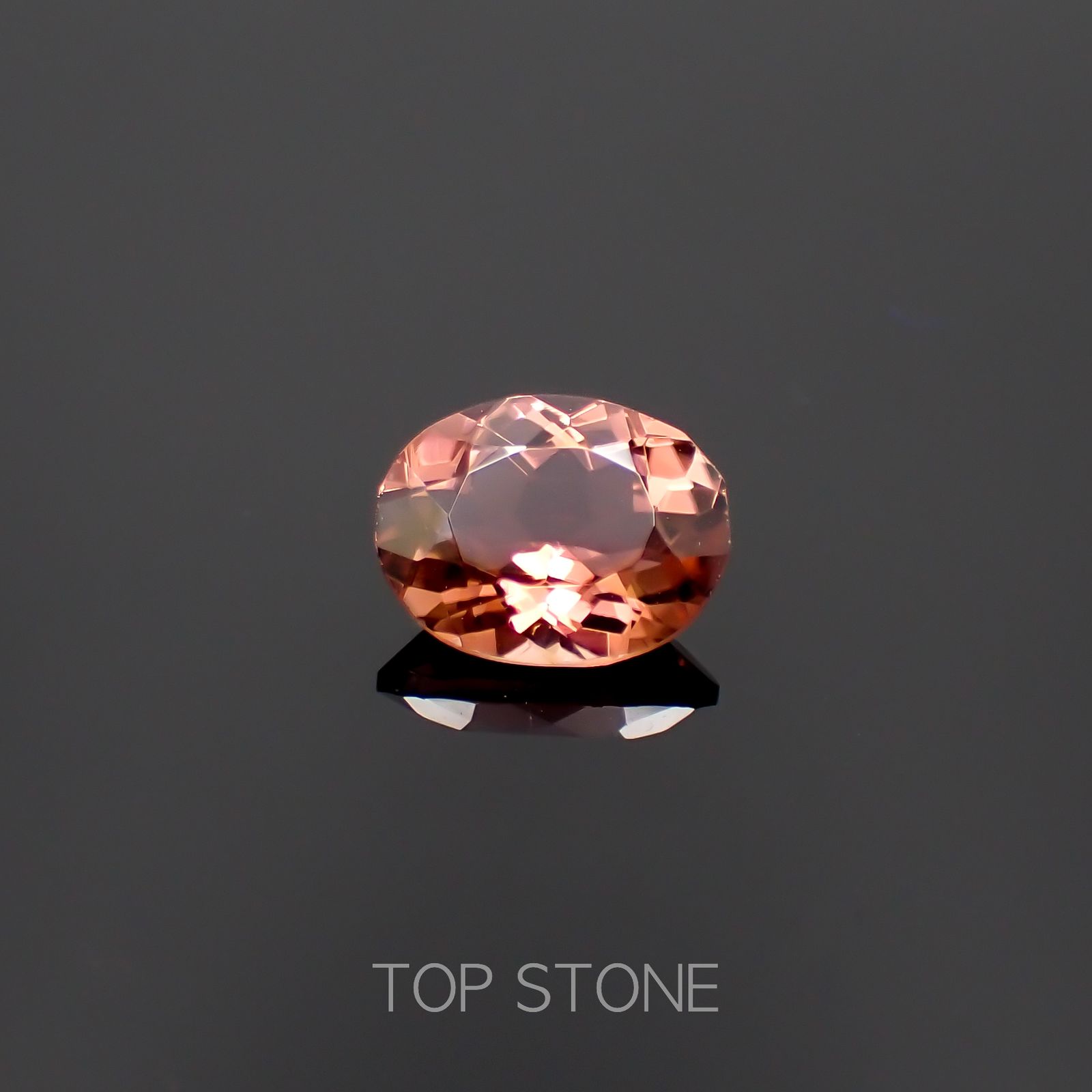 オレンジトルマリン(宝石名トルマリン)コンゴ民主共和国産 1.56ct 識別済[230320851]8.5x6.6mm前後
