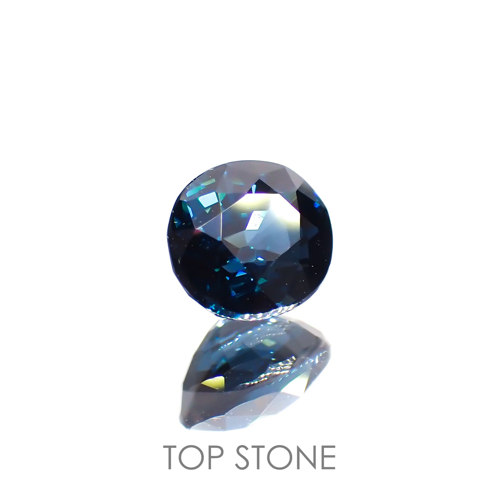 コバルトブルースピネル(宝石名ブルー・スピネル)スリランカ産 1.018ct ソ付(日独)[220113822]6.21x5.43mm前後