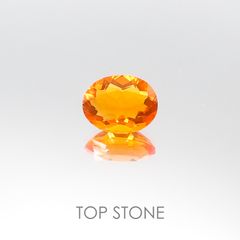 ファイヤーオパール(宝石名ファイヤー・オパール)メキシコ産 1.42ct 識別済[220817298]9.5x7.5mm前後