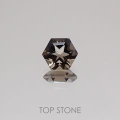 <ランダムセレクト1個販売> ◇ヘキサゴンカット◇スモーキークォーツSA(宝石名スモーキー・クォーツ) ブラジル産 0.28ct前後 識別済[210310178]4×4mm前後