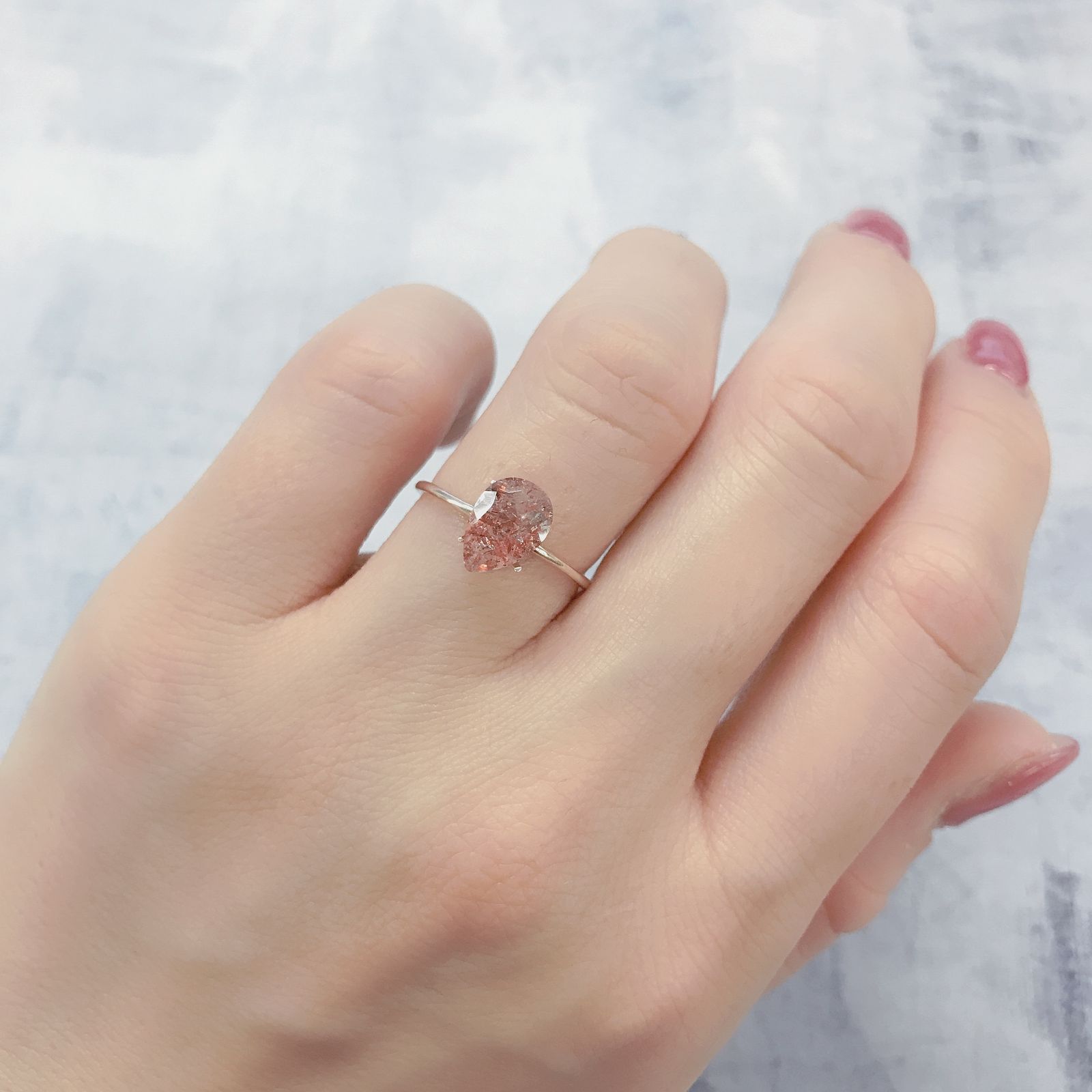 ファイヤークォーツ ナイジェリア産 1.25ct[220114766]9x6.2mm前後