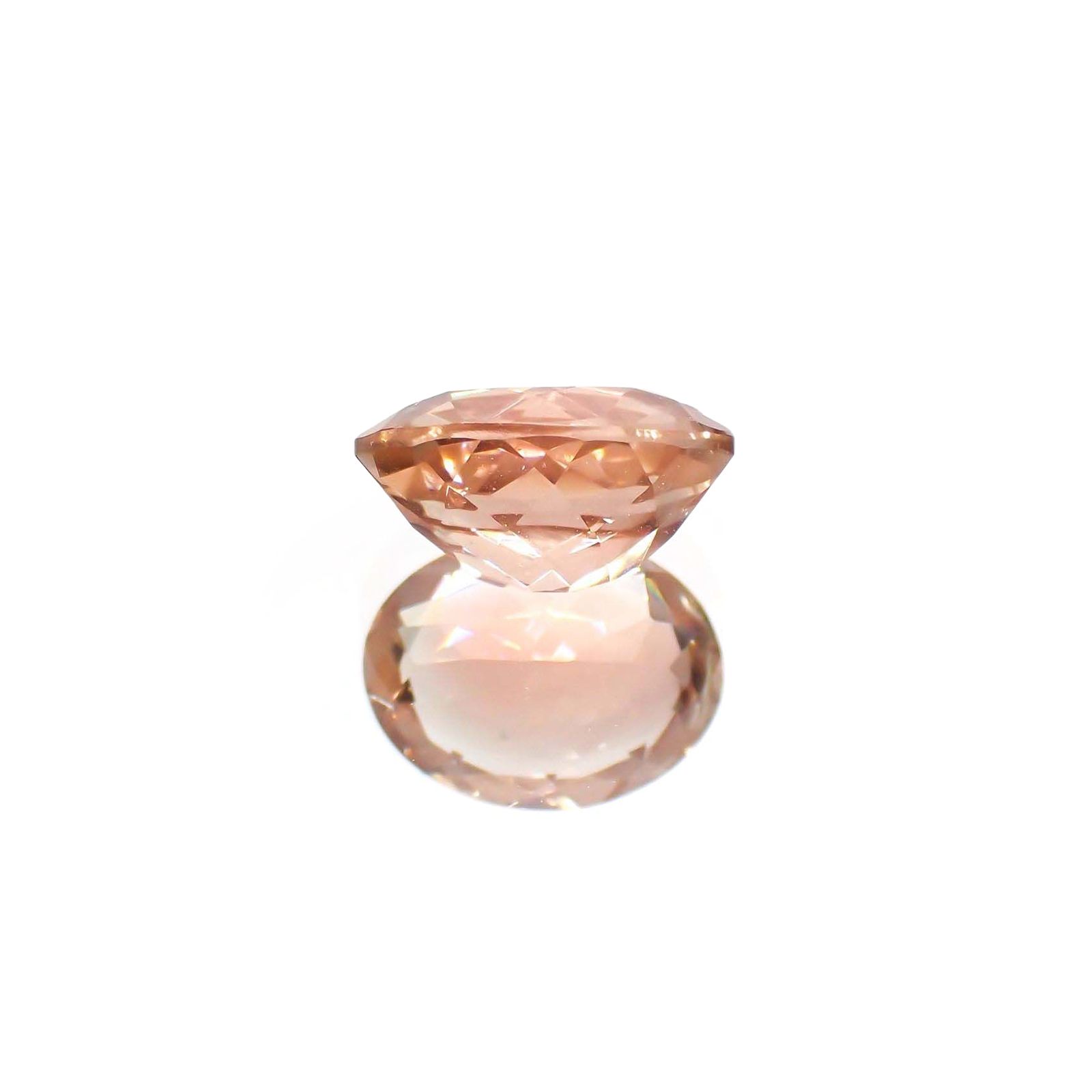 オレゴンサンストーン(宝石名ラブラドライト)アメリカ・オレゴン州産 識別済 1.88ct / 9.3x7.1mm前後 [230722703]