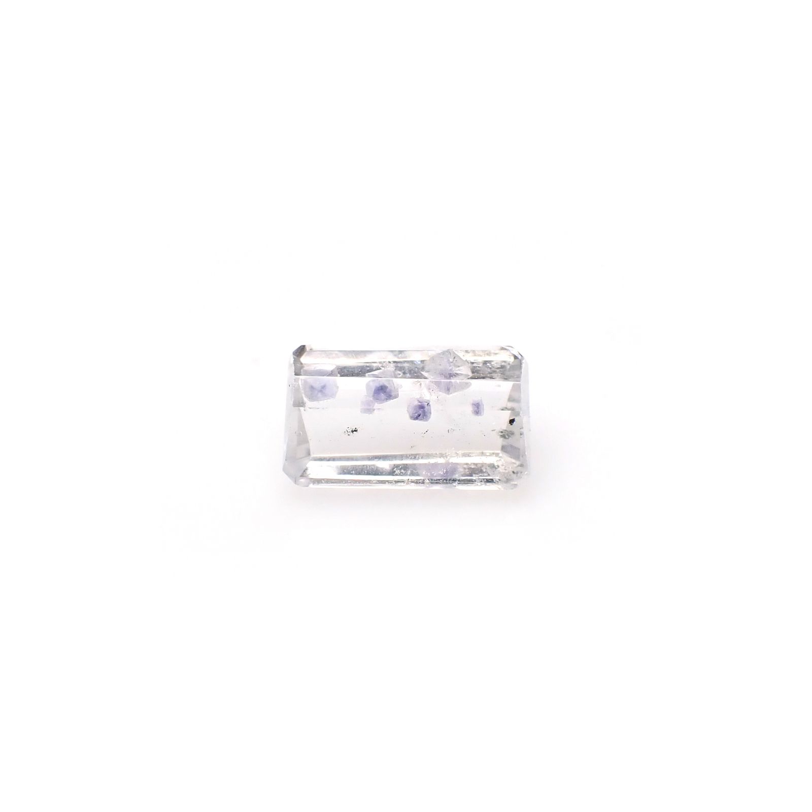 ◇カスタムカット◇フローライトインクォーツ マダガスカル産 4.98ct [250329950]12.5x7.5mm前後