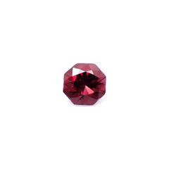 ◇オクタゴンカット◇レッドジルコン(宝石名ジルコン)スリランカ/カンボジア産 識別済 0.82ct / 5x5mm前後 [260732550]