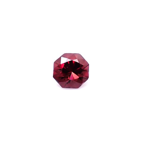 ◇オクタゴンカット◇レッドジルコン(宝石名ジルコン)スリランカ/カンボジア産 識別済 0.82ct / 5x5mm前後 [260732550]