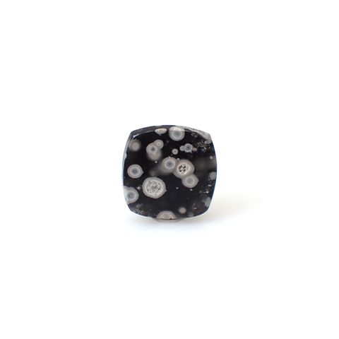 コスミックオブシディアン イタリア産 6.32ct [250730665]13.1x13.1mm前後