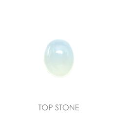 ブルーオパール(宝石名コモンオパール) ペルー産 1.91ct 識別済[20106192]9.8×7.8mm前後