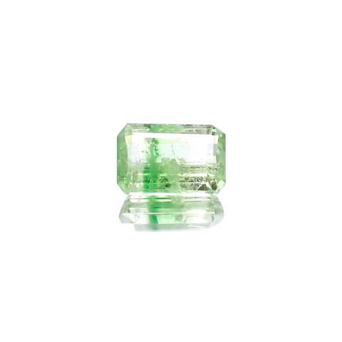 バイカラーツァボライト(宝石名グリーン グロッシュラー・ガーネット) タンザニア産 識別済 0.89ct / 6.5x4.3mm前後 [231225108]