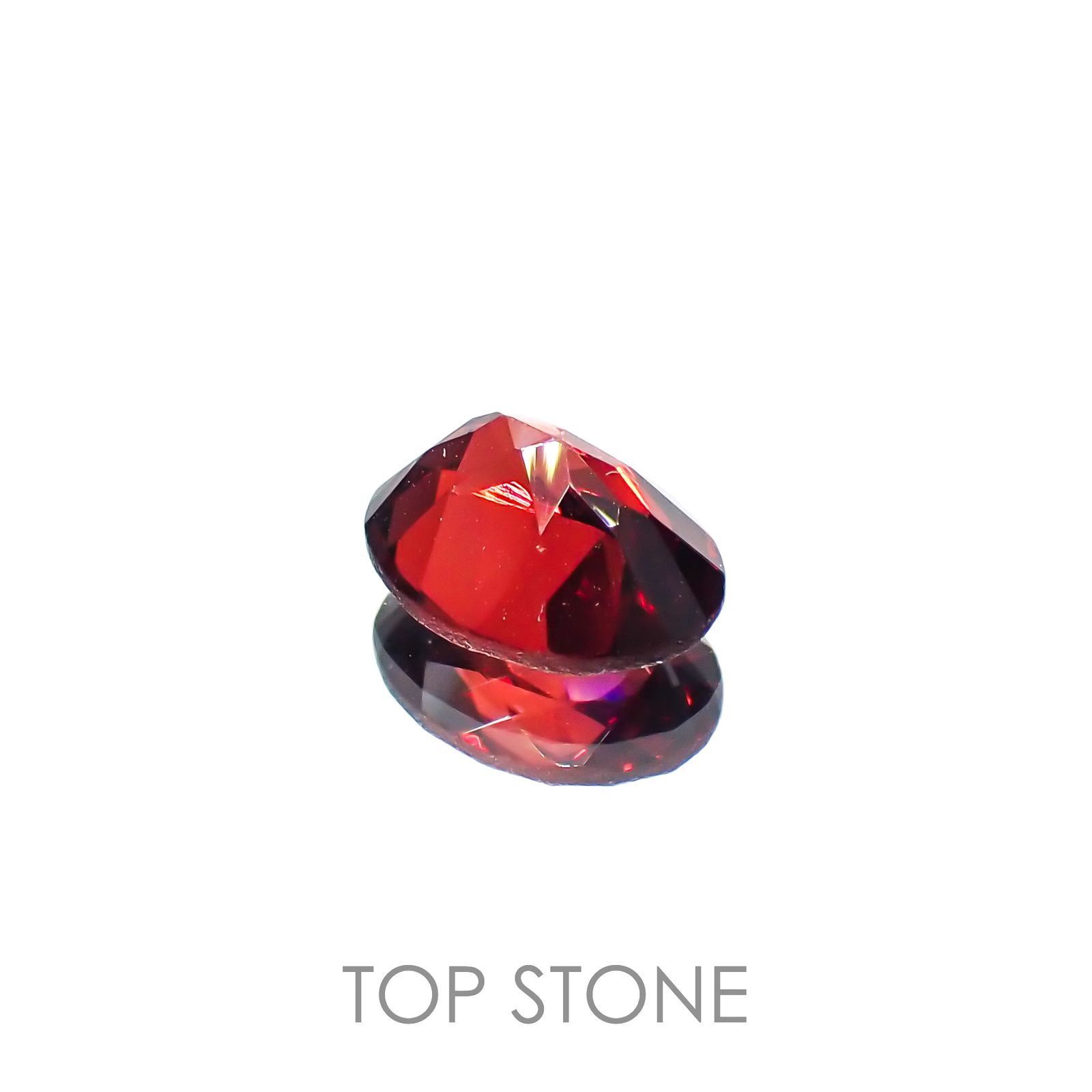 パイロープアルマンディンガーネット(宝石名パイロープ アルマンディン・ガーネット)ブラジル産 1.52ct 識別済[221219544]8x6.1mm前後