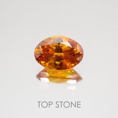 スファレライト スペイン産 ルース 0.98ct[20032047]7.2×5.3mm前後