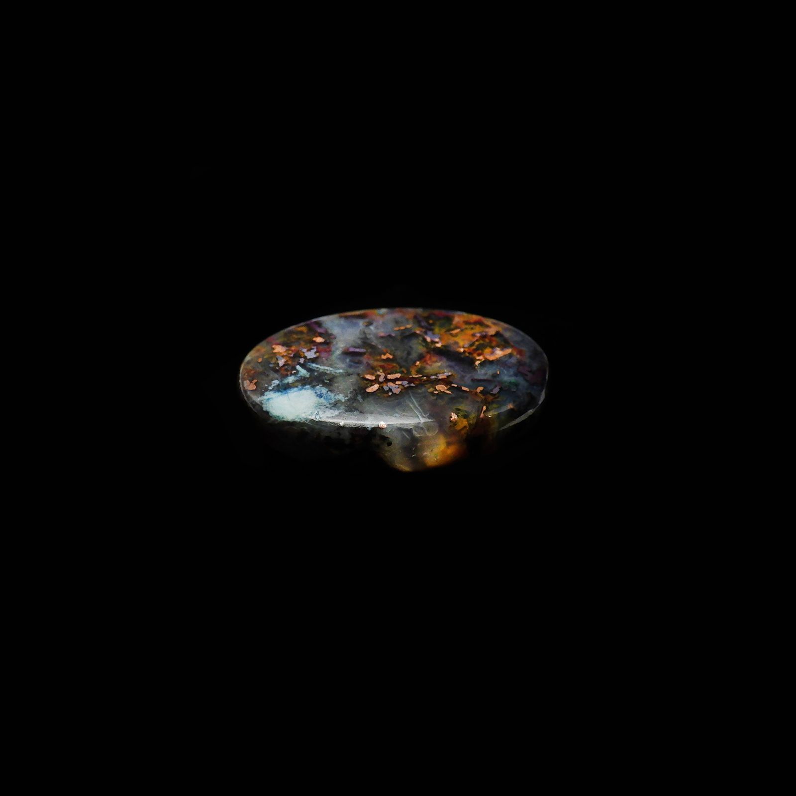 コッパークリソコラインカルセドニー インドネシア産 27.94ct[240125554]23.8x16.9mm前後