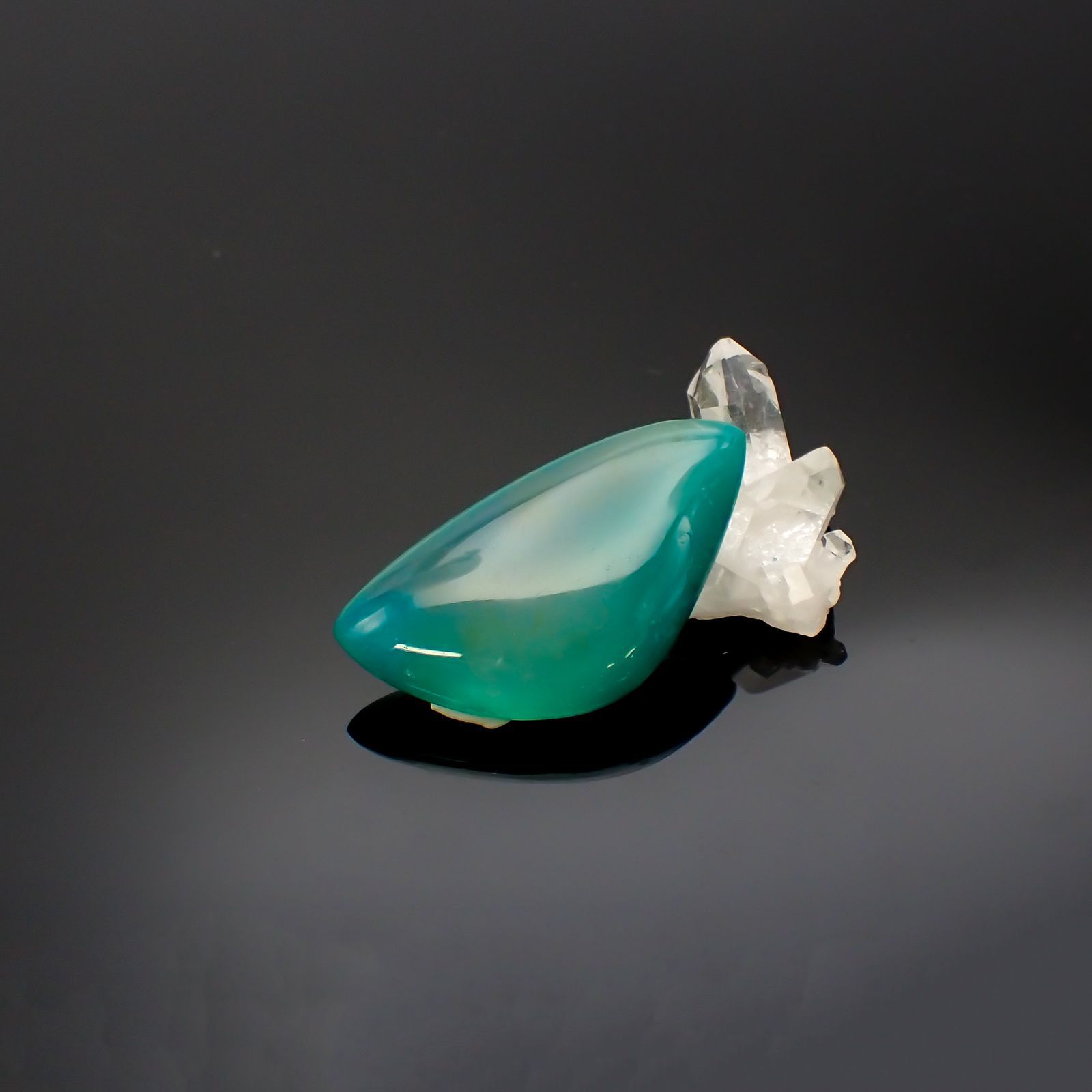 ◇フリーフォーム◇ジェムシリカ ペルー産 33.84ct[220717184]34.3x18.5mm前後