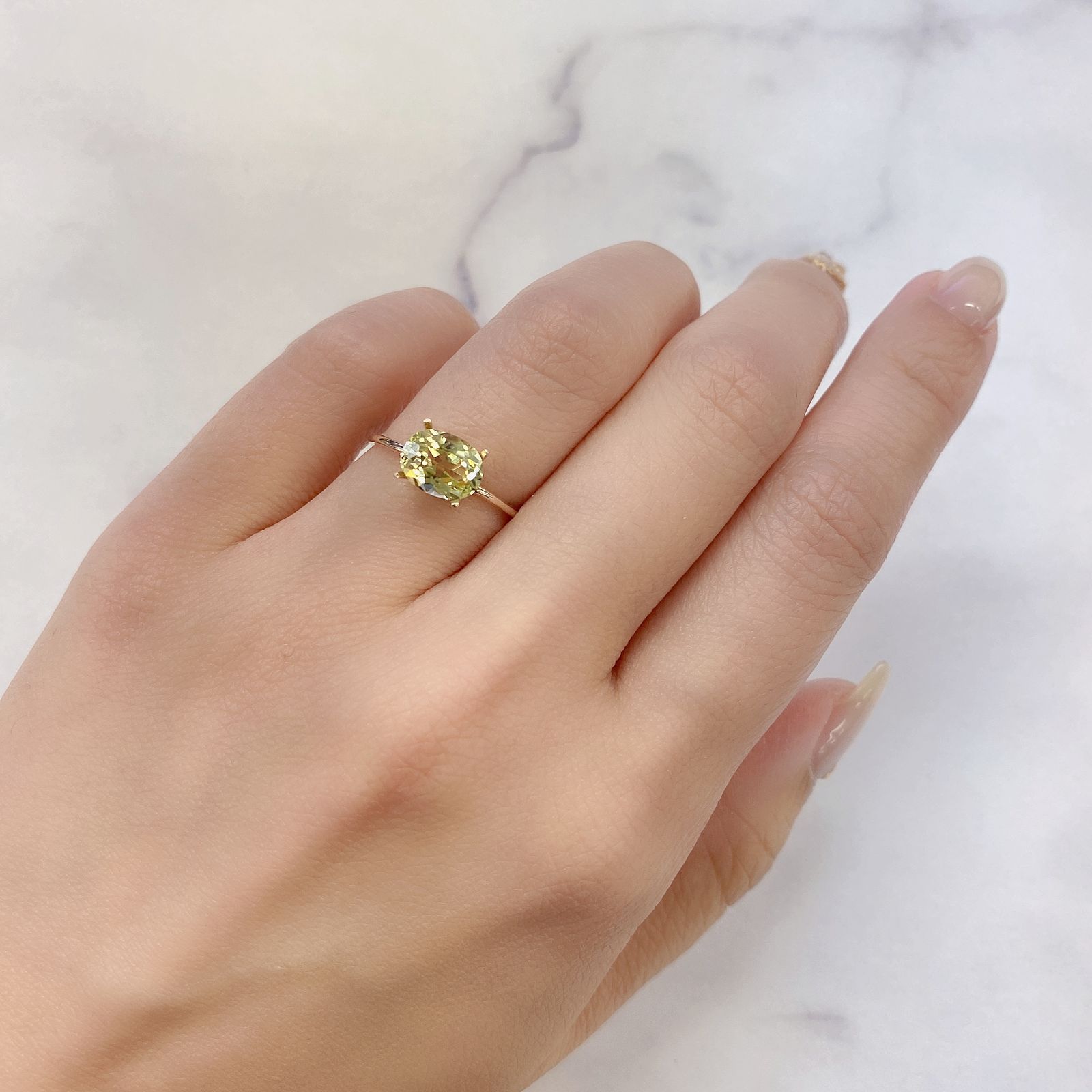 シリマナイト(宝石名シリマナイト)インド産 1.61ct 識別済[211113695]7.9x6.1mm前後