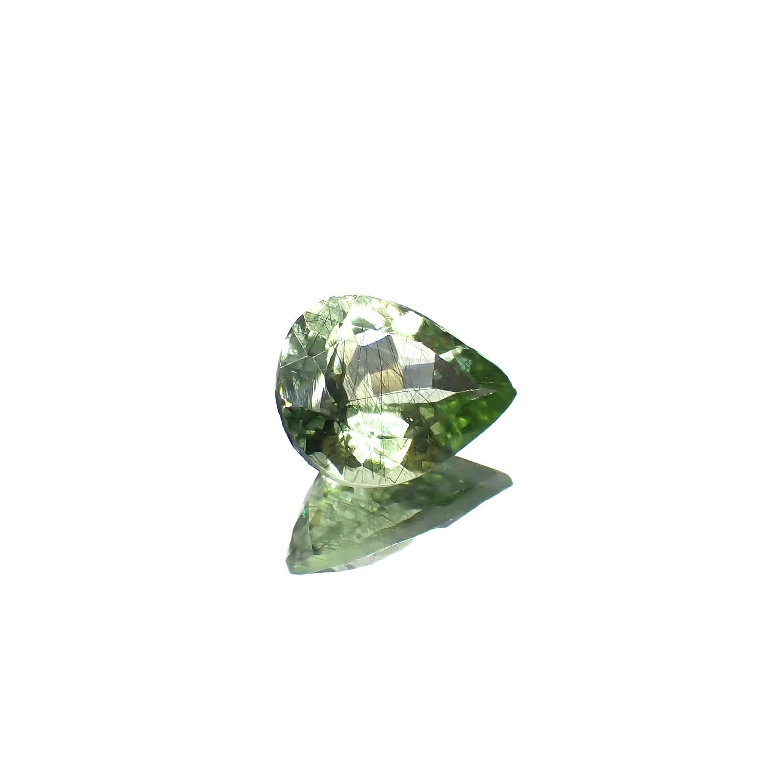 ルドウィジャイトインペリドット パキスタン産 1.87ct[230321240]9.5x7.3mm前後