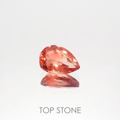アンデシン(宝石名アンデシン)チベット産 0.92ct 識別済[220115256]8.1x5.6mm前後