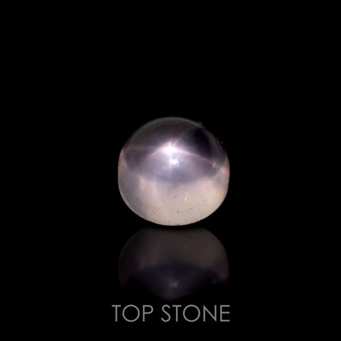 スターローズクォーツ(宝石名スター・ローズ・クォーツ) マダガスカル産 識別済 4.76ct / 9.9x9.9mm前後 [201912812]