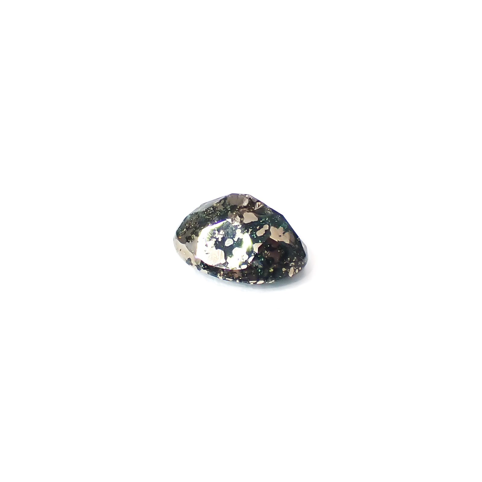 パイライトインエメラルド コロンビア産 0.62ct / 6.2x4.7mm前後 [260532123]