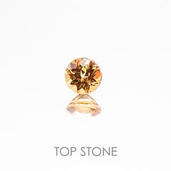スペサルティンガーネット マンダリンオレンジカラー(宝石名スペサルティン・ガーネット) ケニア産 0.16ct 識別済[20084394]3.2×3.2mm前後