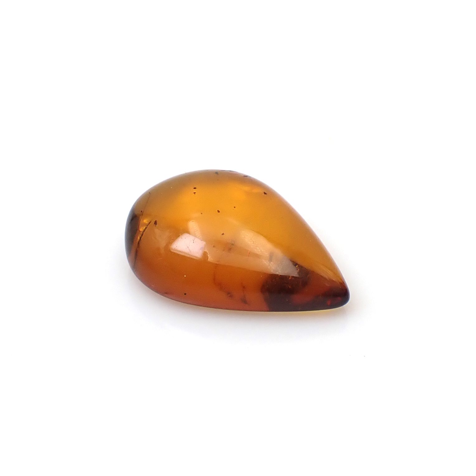 虫入り琥珀 コロンビア産 10.22ct [250530473]25.7x18.6mm前後