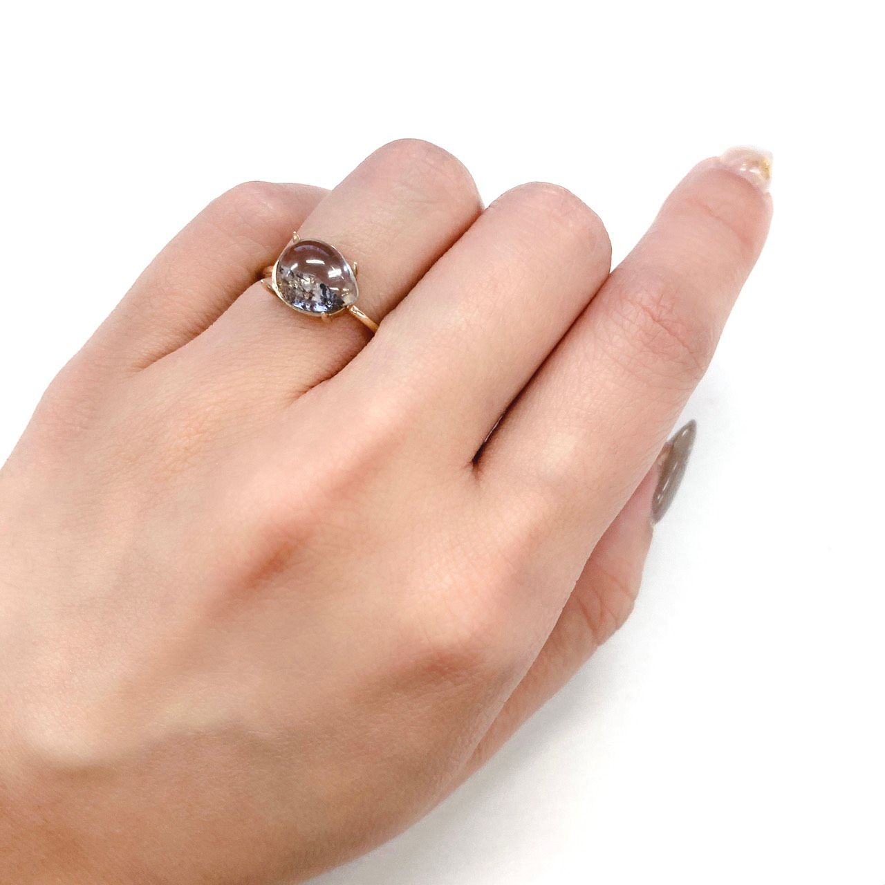 デンドリチッククォーツ ブラジル産 ルース 2.32ct[210610877]10×8mm前後