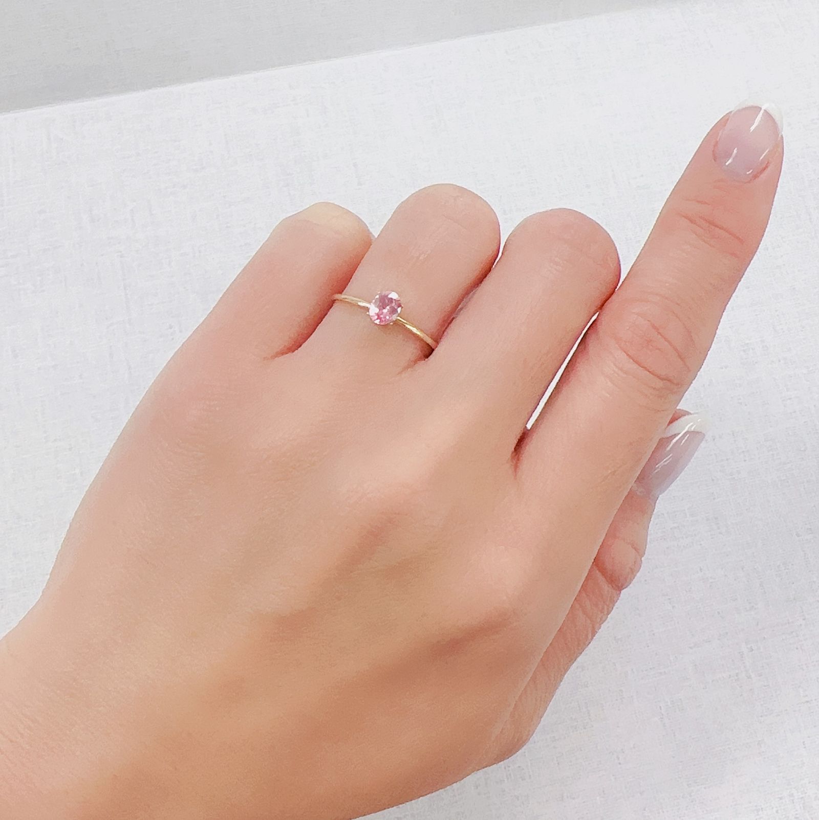シルキーピンクスピネル タンザニア産 0.35ct [230421566]4.8x3.9mm前後