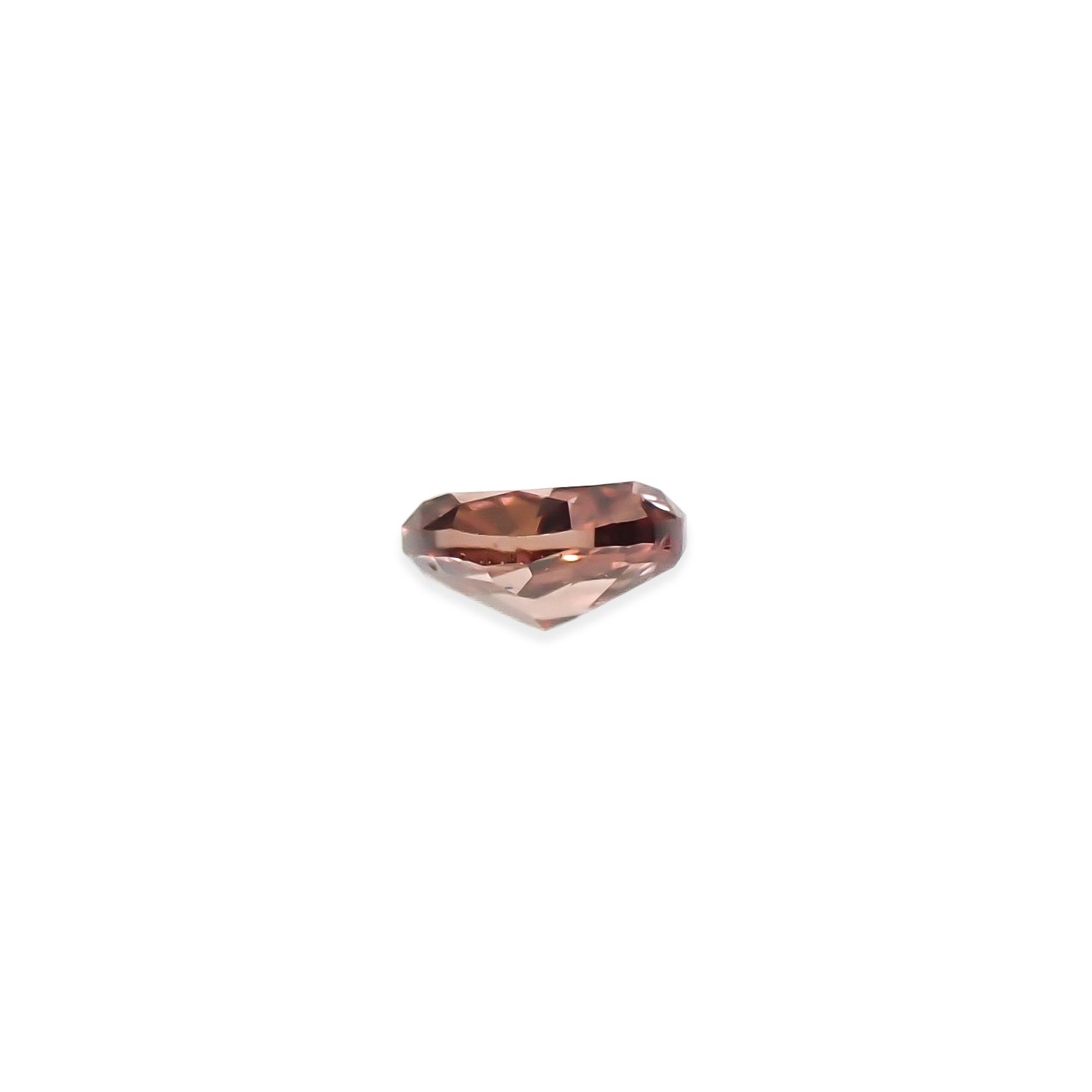 ピンクダイヤモンド(宝石名ダイアモンド VS-1/FANCY DEEP BROWNISH PINK) 0.033ct ソ付(AGT)[250129713]2.25x1.6mm前後