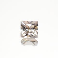 ◇プリンセスカット◇シャンパンカラージルコン スリランカ/カンボジア産 0.71ct[230521906]4.5x4.3mm前後