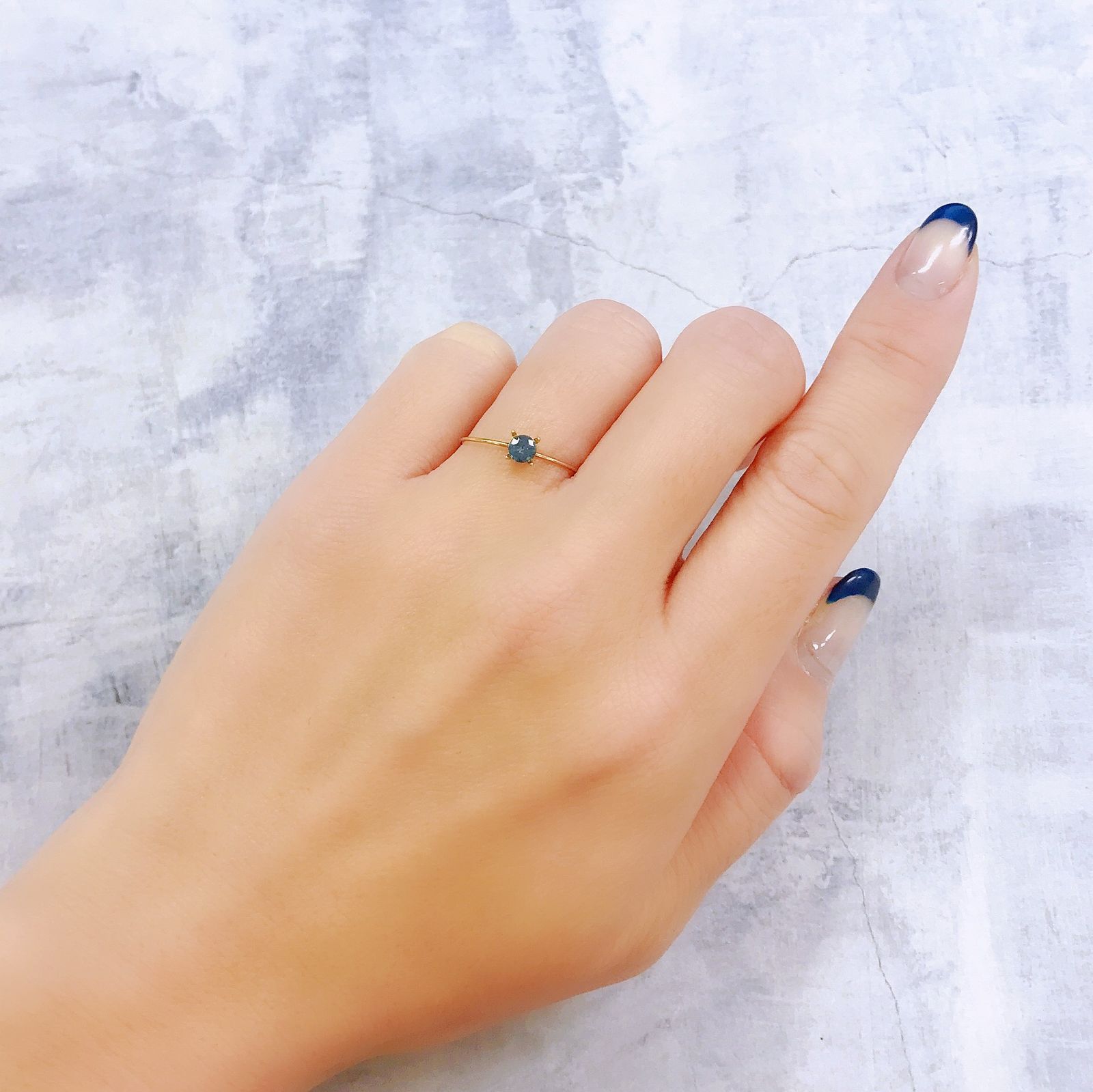 ブルーコーネルピン(宝石名コーネルピン)タンザニア産 0.20ct 識別済[221219223]3.8x3.8mm前後