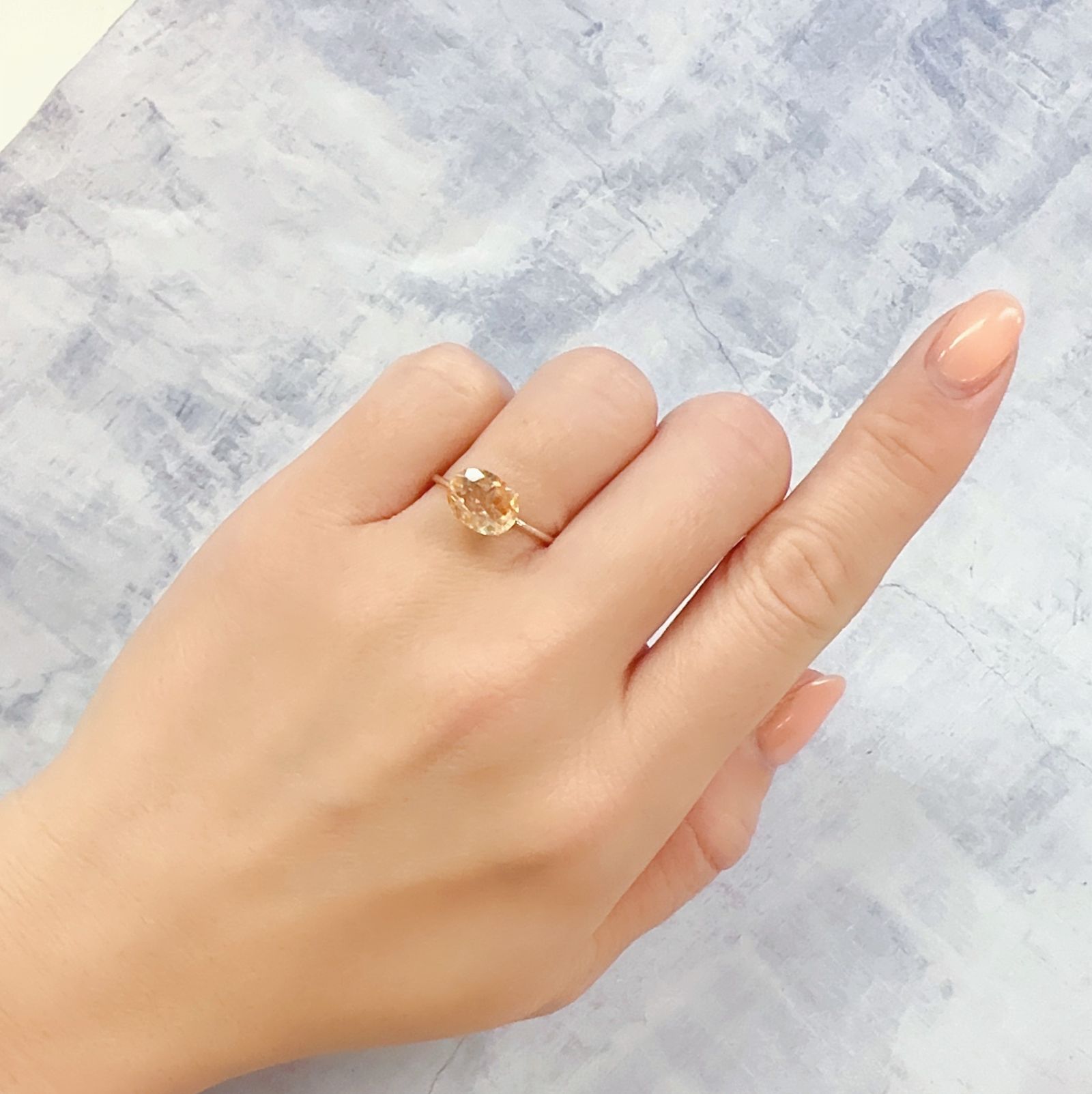イリュージョンサンストーン タンザニア産 1.51ct[230120120]9.1x7mm前後