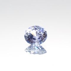 アイスブルーサファイア(宝石名サファイア)スリランカ/マダガスカル産 0.37ct 識別済[230421399]4.6x3.9mm前後