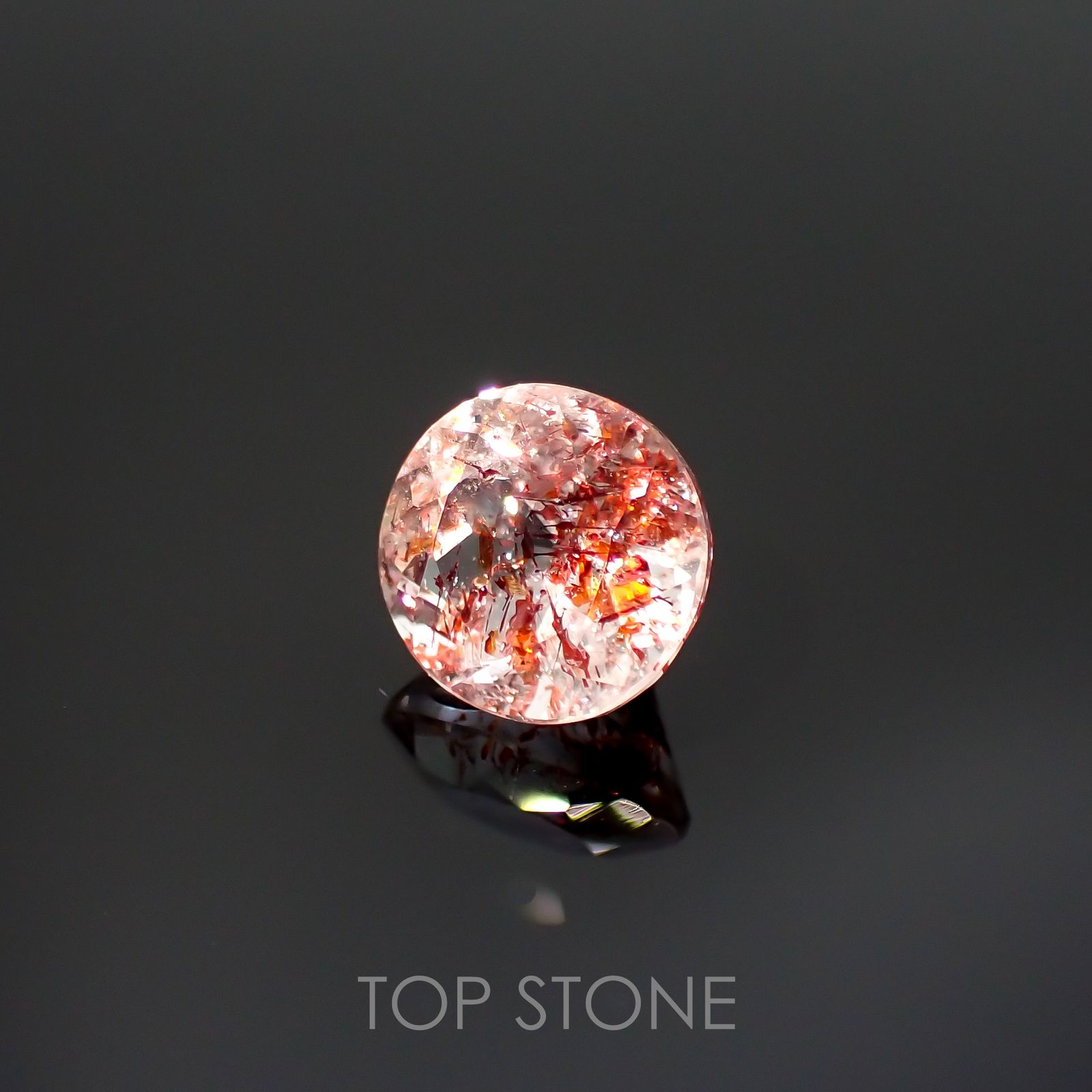 ファイヤークォーツ ナイジェリア産 2.43ct[220114763]8.5x8.5mm前後