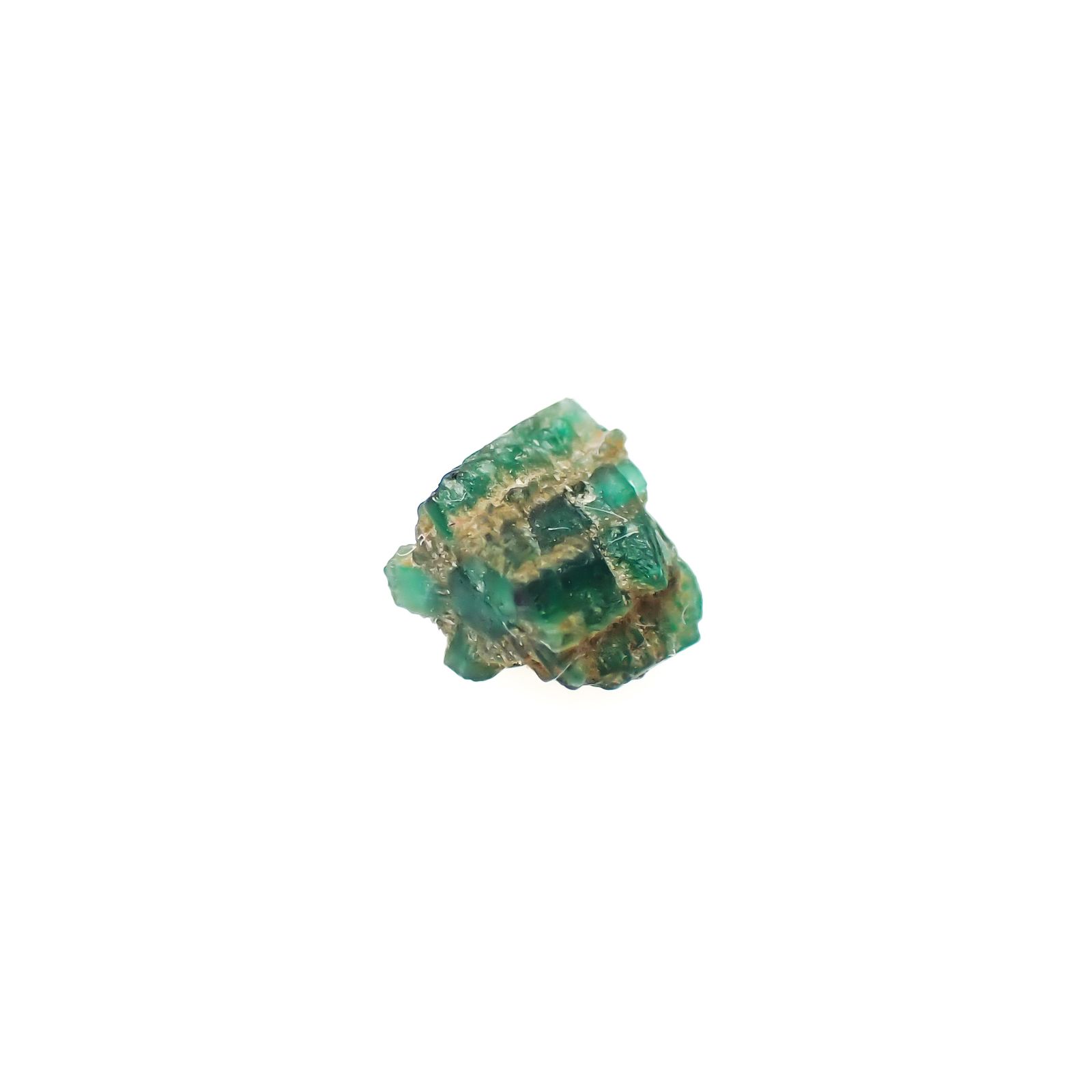 逆トラピッチェエメラルド 原石 コロンビア産 0.47ct[240627849]5x3.1mm前後