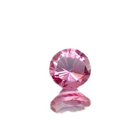 ホットピンクスピネル(宝石名ピンク・スピネル)タンザニア産 0.22ct 識別済[220616595]3.5x3.4mm前後