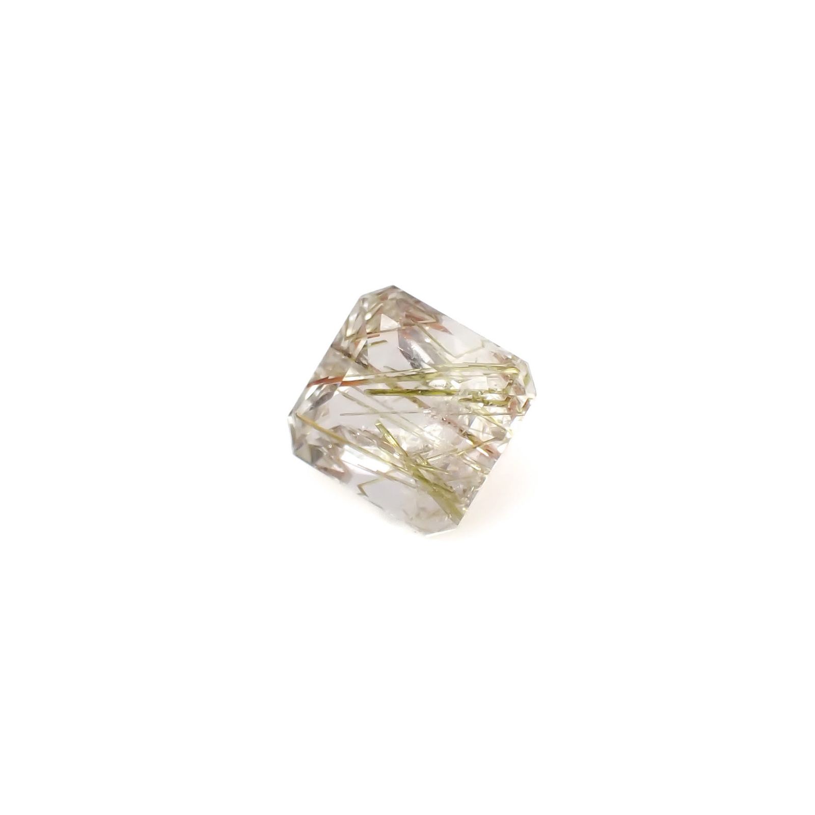エピドートインクォーツ ブラジル産 5.60ct [240728462]11.1x9.8mm前後