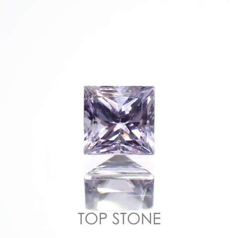 ◇プリンセスカット◇アイスラベンダーサファイア(宝石名サファイア)東アフリカ産 0.18ct 識別済[220817375]2.9x2.9mm前後