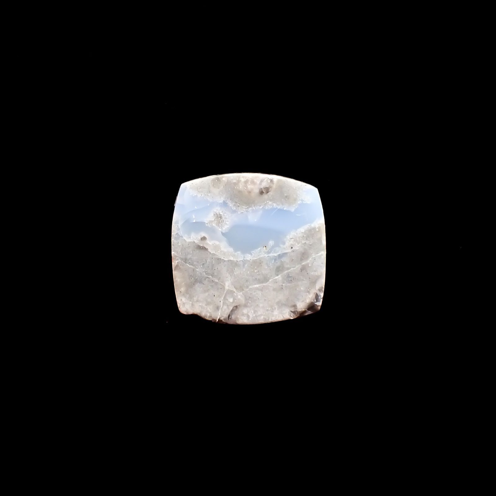 マトリックスブルーオパール アメリカ・オレゴン州産 3.95ct / 10.4x10.2mm前後 [251219385]