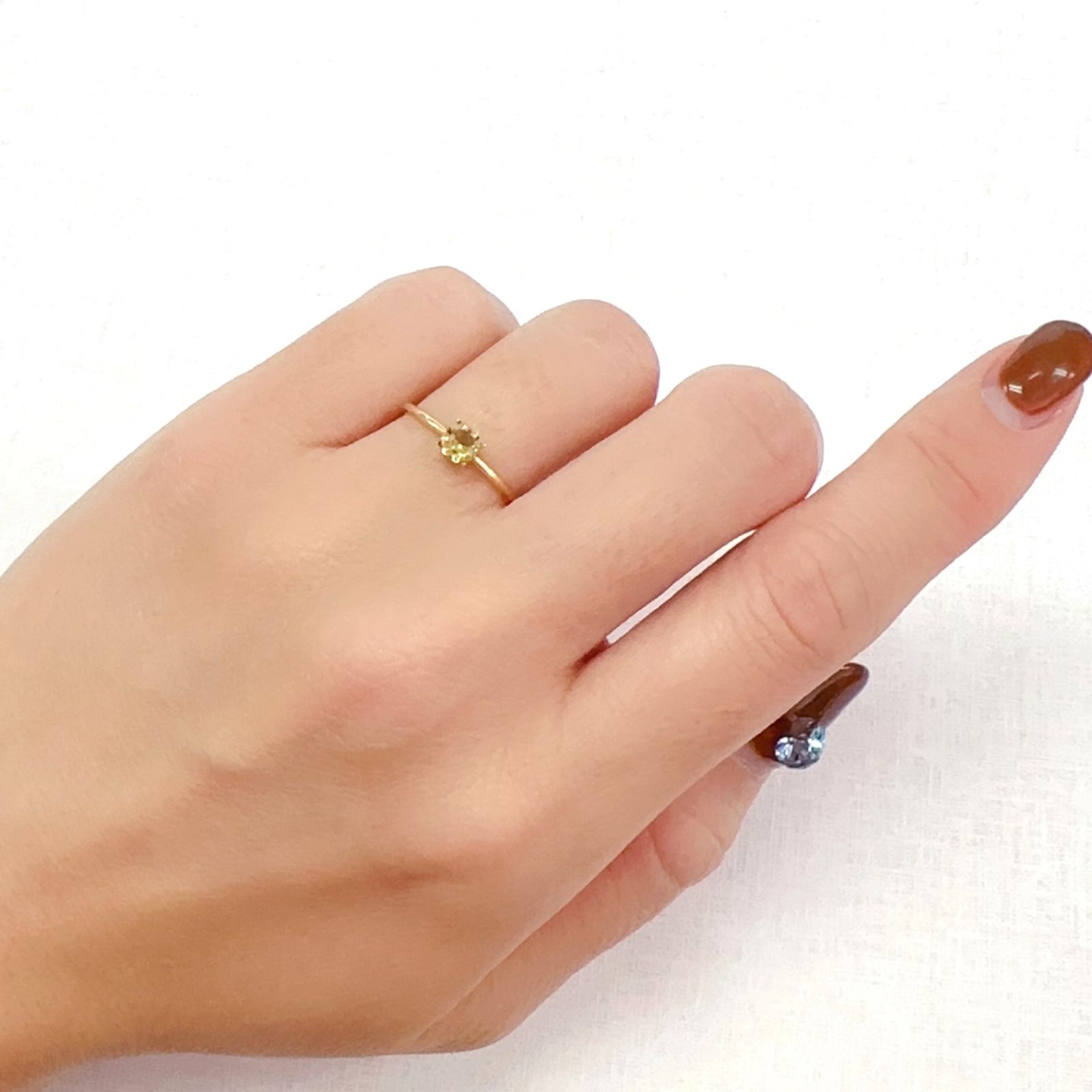 ◇オクタゴンカット◇イエロートルマリン SA(宝石名トルマリン)ブラジル/アフリカ産 0.27ct 識別済[231124206]4x4mm前後