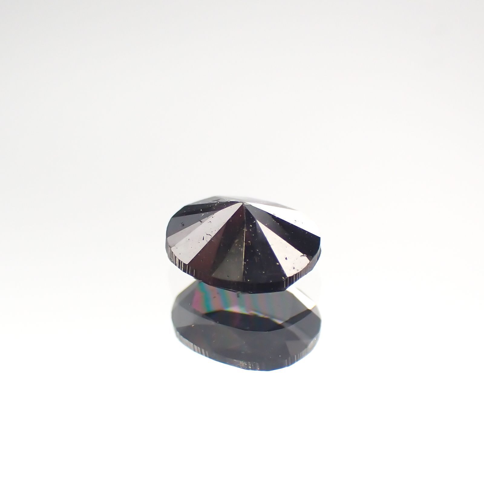 ブラックダイヤモンド(宝石名ダイアモンド) ジンバブエ産 0.43ct 識別済[210812795]5.1×4.1mm前後
