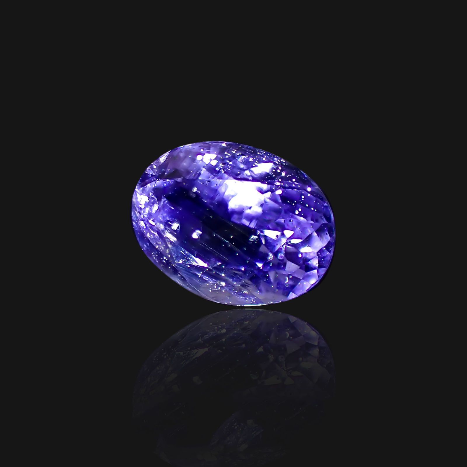 アイオライトサンストーン(宝石名アベンチュリン・アイオライト)インド/ブラジル産 1.75ct 識別済[231224427]9x6.9mm前後