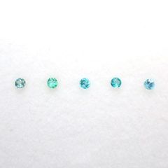 パライバトルマリン カラーグラデーション5pcsセット ブラジル産 0.10ct(5pcs合計)[230220482]1.6-1.7x1.6-1.7mm前後